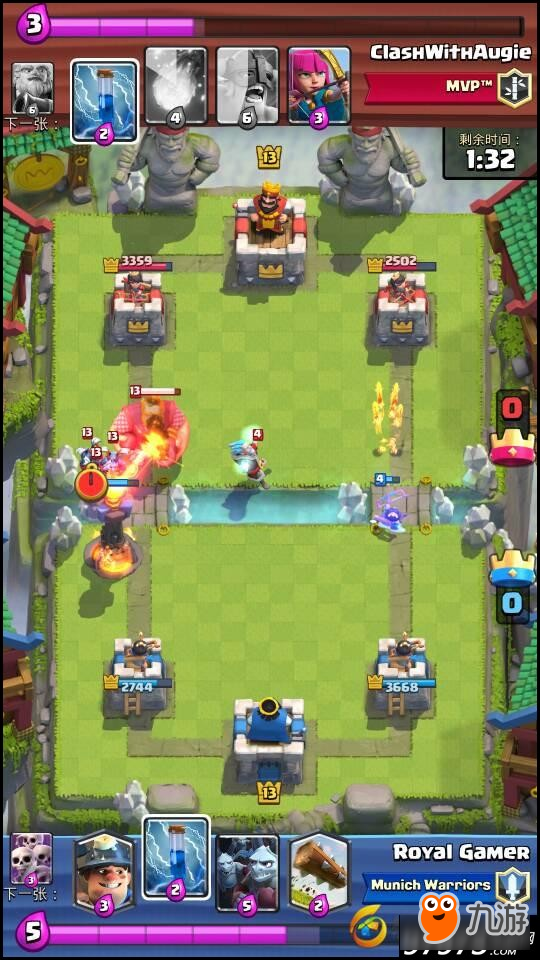 皇室战争地狱塔VS地狱飞龙 伤害王者之争