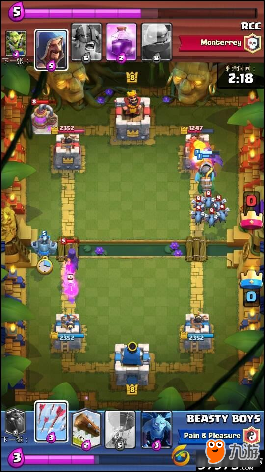 皇室战争地狱塔VS地狱飞龙 伤害王者之争