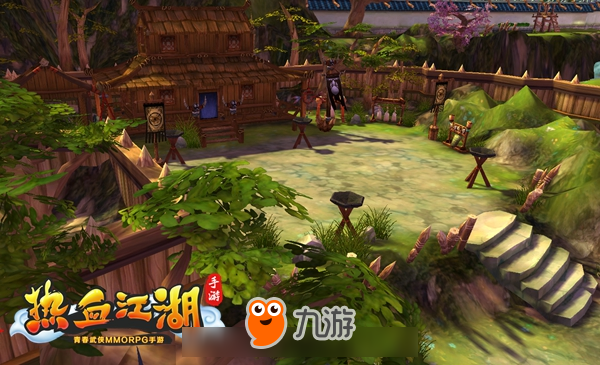 《热血江湖手游》全新场景曝光 练级打宝圣地