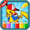 coloring pokem monsters game