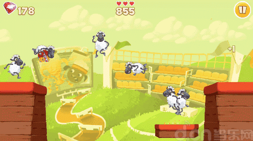 搞笑绵羊在《Sheep Frenzy 2》中的跳跃舞姿!