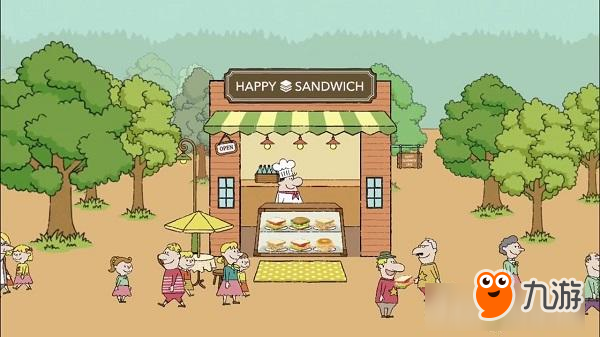 我在《Happy Sandwich Cafe》卖的不是三明治而是幸福！