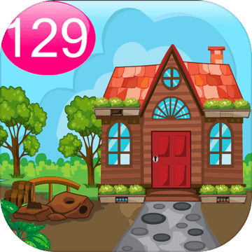 Cartoon Garden House 129