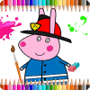 Coloring Book For Kids: Pepa Pig