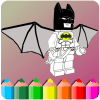 How to color Lego Batman (coloring game)