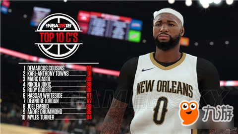 NBA2K18中锋能力值排名 考辛斯荣获最佳中锋