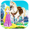 Rapunzel riding horse : free games