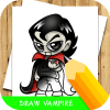 How to draw Vampire step by step