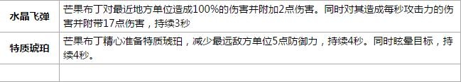 食之契约芒果布丁怎么样 食之契约芒果布丁属性图鉴