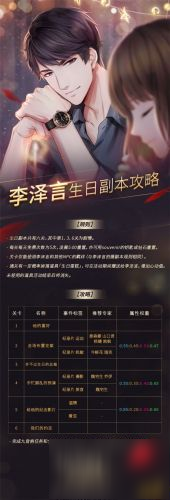 戀與制作人李澤言生日怎么做 第三彈他的溫度攻略