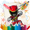 * Superhero Coloring Power of Rangers Free费流量吗