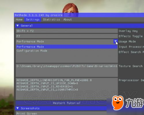 絕地求生1.0正式版Reshade用法圖文介紹 Reshade怎么設(shè)置