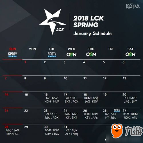 LOL2018LCK春季赛1月16日战况一览 首轮KZ对战KSV