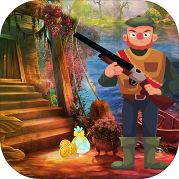 Funny Hunter Rescue Best Escape Game-273