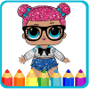 How To Color LOL Surprise Doll -lol ball pop 8