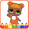 How To Color LOL Surprise Doll -lol ball pop 1