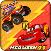 Blaze With Monster Machines VS McQueen Lightning 3