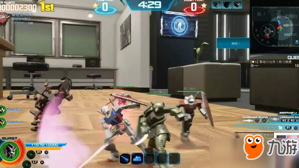《新高达破坏者》中文版演示 支持3V3组队共斗