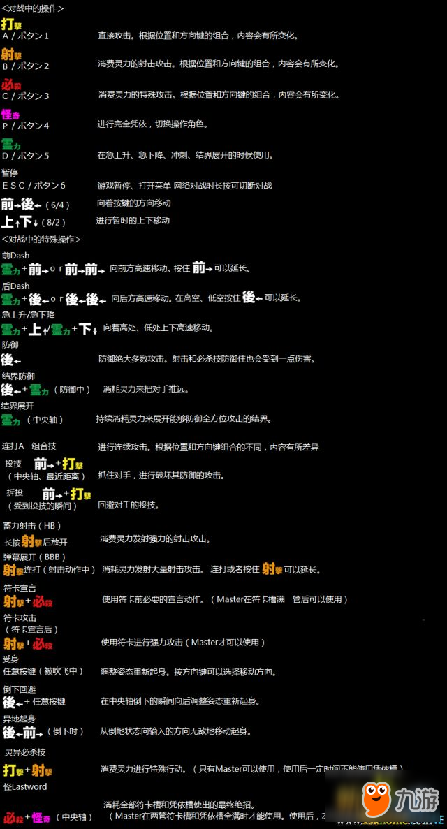 東方憑依華基本操作說(shuō)明 東方憑依華按鍵設(shè)置