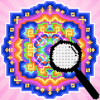 Pixel Art Color Mandala Number