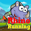 Rhino running games : Animal adventure shoot & fly