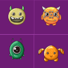 Memory Game - Monsters Cute