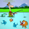 Fish thief game