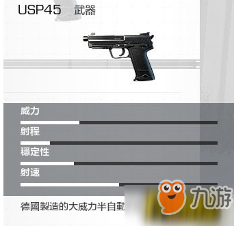 無(wú)限法則usp45手槍傷害怎樣_usp45手槍傷害屬性介紹