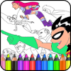 Coloring Titans Go Coloring Pages无法打开