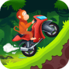 Jungle Motorcycle Racing - Monkey Hill Climb