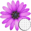 Flower Art Coloring By Number - Pixel
