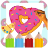 Donuts Coloring and Painting Book