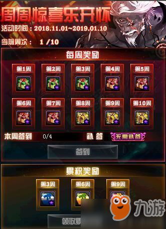 DNF周周惊喜乐开怀奖励有哪些_11月周周惊喜签到奖励一览[图]