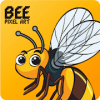 Bee Pixel Art - Sandbox Color by Number