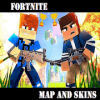 Map and skins Fortnite for MCPE