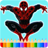 coloring the spider favorite hero