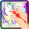 FREE unicorn painting coloring pages, have fun!