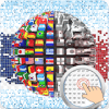 Pixel Art: 3D Flags World Coloring by Number