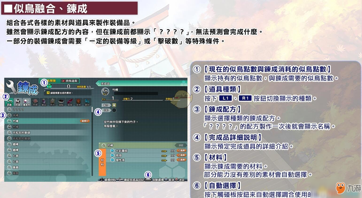 《不可思议的幻想乡TOD Reloaded》似鸟融合系统介绍