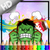 Coloring Big Green Hero For Kids