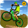 BMX Offroad Bicycle rider Superhero stunts racing