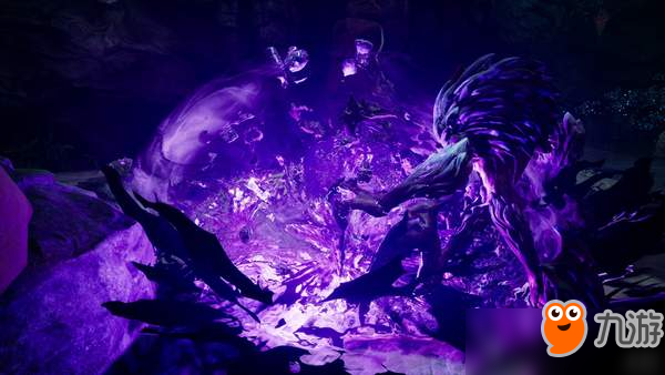 《暗黑血统3》新截图公布 紫发形态怒神手撕昆虫BOSS