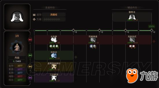 《太吾繪卷》混元水桶流功法搭配技巧