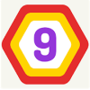 UP 9 - Hexa Puzzle! Merge Numbers to get 9