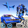 US Police Plane Robot Car Bike - Transporter Games