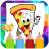 Pizza Coloring Italian Food