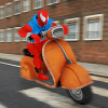 Moto Bike Spider Pizza Delivery Scooter Simulator