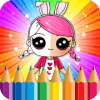 Coloring Book Surprise Doll