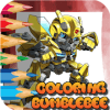 Coloring Bumble bee and Optimus