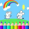 Paint Pepa Book - Coloring pig for Kids